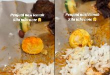 நாசி லெமாக் முட்டையின் மஞ்சள் கருவில் உயிருள்ள புழுக்களைக் கண்டு அதிர்ச்சியடைந்த ஆடவர்