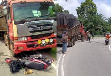 மூவாரில் மோட்டார் சைக்கிள் – லோரி விபத்து; பெண் பலி- சகோதரருக்கு பலத்த காயம்