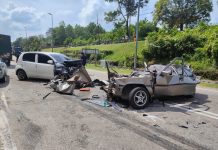 மூன்று வாகனங்களை உட்படுத்திய விபத்தில் முதியவர் பலி