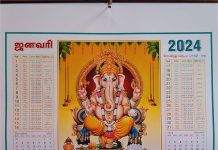 நாட்காட்டி மாட்ட சரியான திசை