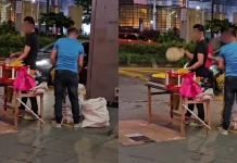 Warga asing jual jagung depan KLCC