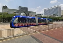 Trem tanpa landasan di Putrajaya