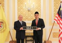 Sultan Ibrahim pemilik nombor ‘GOLD 1’ menang bidaan RM1.5 juta