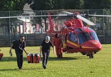 மலாக்காவிலிருந்து கோலாலம்பூருக்கு இதயத்தை ஹெலிகாப்டர் மூலம் கொண்டு வந்த தீயணைப்பப் படையினர்