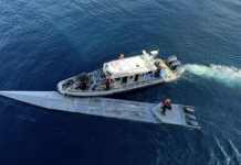 கொலம்பியாவில் கைப்பற்றப்பட்ட 4 டன் போதைப்பொருள் நிரப்பப்பட்ட படகு !