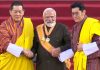 இந்திய பிரதமருக்கு பூடான் நாட்டின் உயரிய விருது வழங்கி கெளரவிப்பு