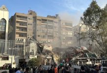 ஈரான் தூதரகம் மீது இஸ்ரேல் வான்வழித் தாக்குதல்