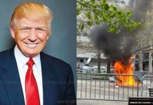 ஆபாச பட நடிகைக்கு பணம் கொடுத்த வழக்கு; நீதிமன்றத்திற்கு முன்பு ட்ரம்பின் ஆதரவாளர் தீக்குளிப்பு!