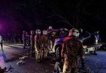 2 வாகனங்கள் மோதிய விபத்தில் மூவர் பலி, ஐவர் படுகாயம்