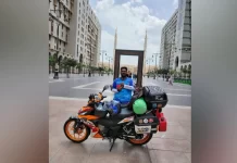 மலேசியாவிலிருந்து மோட்டார் சைக்கிளில் புறப்பட்டு மதீனாவில் கால்பதித்தார் தனபாலன்!
