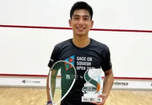 பெர்மூடா பொது ஸ்குவாஷ் போட்டியில் சஞ்சய் வாகை