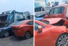 குப்பை லோரியின் பிரேக் பழுதானதே 14 வாகனங்கள் விபத்திற்குள்ளானதற்கான காரணம் : போலீஸ்