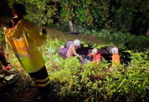 Kereta jatuh cerun di LPT1 – 3 nyaris maut