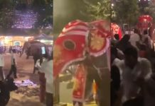 கோவில் விழாவில் யானைகள் கட்டுப்பாட்டை இழந்ததால் அலறியடித்து ஓடிய மக்கள்.. 13 பேர் படுகாயம்