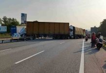 Nahas tiga kenderaan di Sungai Buaya, Trafik sesak 11km