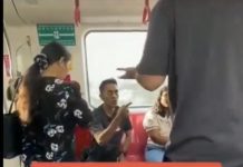 சிங்கப்பூர் MRT-இல் தள்ளுமுள்ளு…