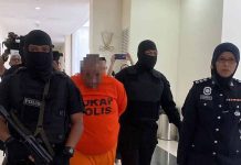 Suspek bunuh 3 sekeluarga ditahan di Bukit Bintang.