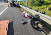 Langgar tayar lori bergolek di lebuh raya penunggang motosikal maut
