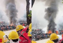 26 motosikal di parkir kilang hangus