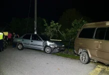 Kereta dipandu budak 10 tahun terlibat nahas