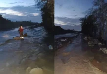 Ban di Pantai Seri Sentosa, Sekinchan pecah akibat air pasang besar