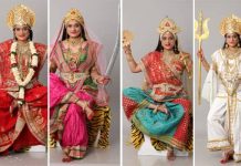 நவராத்திரி : துர்கா தேவியின் ஒன்பது அவதாரங்களை பிரதிபலித்த ஏக்தா ஜெயின்