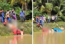Kereta terjunam ke dalam sungai, Lelaki lemas