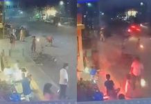 நடுரோட்டில் நின்று பட்டாசு வெடித்துக்கொண்டிருந்த நபர் கார் மோதி பலி