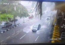 Hujan lebat, angin kencang landa ibu kota