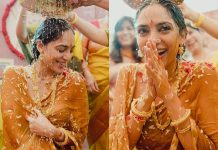 கல்யாண கலையில் நடிகை சோபிதா துலிபாலா.. ஹல்தி வைபவ புகைப்படங்களை பகிர்ந்து நெகிழ்ச்சி