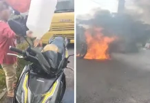 Wanita ditahan susulan bakar motor