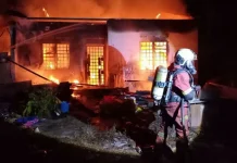 3 beranak maut dalam kebakaran di Ulu Tiram
