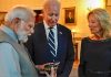 அமெரிக்க அதிபர் மனைவி பெற்ற பரிசிலேயே ரொம்ப காஸ்ட்லி – மோடி கொடுத்த ரூ.17 லட்சம் மதிப்பு வைரம்!
