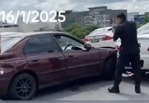 போதைப்பொருள் பயன்படுத்திய சந்தேக நபர், காவலர்களிடமிருந்து தப்பிக்க முயன்ற போது 3 கார்கள் மீது மோதினார்