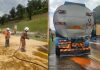 Kemalangan Treler minyak sawit – Tumpahan minyak berlaku