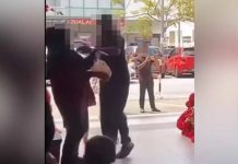 ஷாப்பிங் மாலில் மனைவியை அறைந்த நபருக்கு போலீஸ் வலைவீச்சு