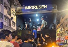 இன்று அதிகாலை கெப்போங்கில் குடிநுழைவு துறை சோதனை: 64 சட்டவிரோத குடியேறிகள் கைது