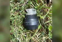 Bom tangan temui di LPT2