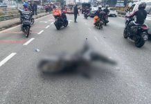 மூன்று வாகனங்கள் மோதிய விபத்தில் முதியவர் பலி