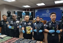 3 மில்லியன் ரிங்கிட்டிற்கு அதிகமான மதிப்புள்ள போதைப்பொருளுடன் சிங்கப்பூரர் உட்பட மூன்று பேர் கைது