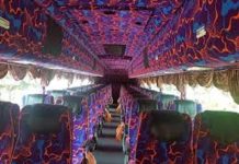 காரைத் தவிர்க்க முயன்ற விரைவு பேருந்து வீட்டின் மீது மோதிய சம்பவம்