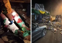 Kanopi jual mercun terbakar,4 cedera