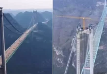 உலகின் மிக உயரமான பாலத்தை கட்டிய சீனா