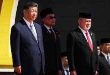 Presiden China diberi sambutan negara di Istana Negara