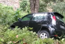 30 மீட்டர் சரிவில் விழுந்த கார்; ஒரு நாள் கழித்து காயத்துடன் மீட்கப்பட்ட முதியவர்