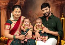 இரட்டைக் குழந்தைகளின் புகைப்படத்தை வெளியிட்ட பாடலாசிரியர் சினேகன், கன்னிகா தம்பதி!