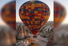 துருக்கியில் வெப்பக்காற்று பலூன் தரையில் மோதி விபத்து – ஒருவர் பலி, 19 பேர் காயம்