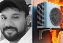 ஏசி கம்ப்ரஸர் வெடித்து இந்தியர் மரணம்