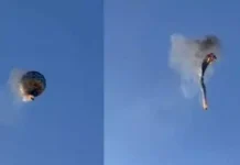 ஏர் பலூன் தீப்பற்றி விபத்து; 8 பேர் பலி