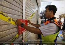 புக்கிட் பிந்தாங்கில் முறையான அனுமதியின்றி இயங்கிவந்த 6 அழகு நிலையங்களுக்கு மூடுவிழா